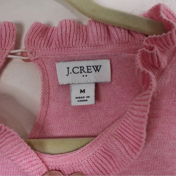 J.Crew Pastel Pink Cotton Long-Sleeved Sweater - Size Medium - Picture 2 of 5
